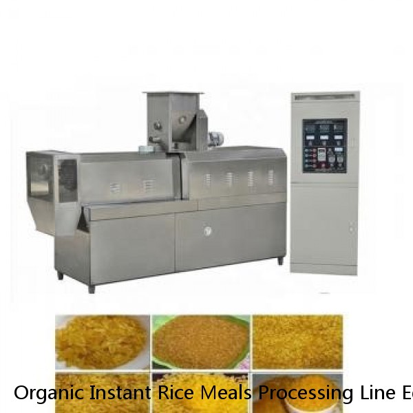 Organic Instant Rice Meals Processing Line Equipment Micronutrient Fortified Rice Processing Machines Plant