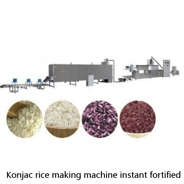 Konjac rice making machine instant fortified rice processing line machinery extruder for food