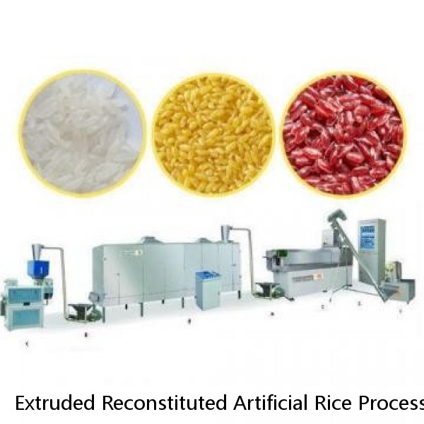 Extruded Reconstituted Artificial Rice Processing Line