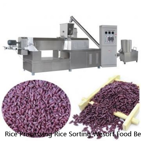 Rice Processing Rice Sorting Wesort Food Beverage Machinery Rice Sorting Combined Small Rice Mill Coffee Bean Grain Processing Ccd Color Sorter Machine