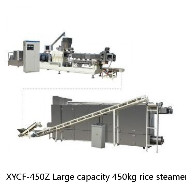 XYCF-450Z Large capacity 450kg rice steamer cooker/steam rice cooking line/ instant rice processing line for restaurant